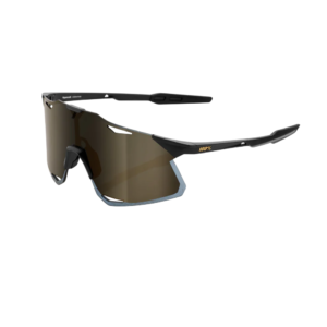 OCULOS 100% HYPERCRAFT - MATTE BLACK - SOFT GOLD MIRROR LENS