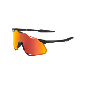 OCULOS 100% HYPERCRAFT XS - SOFT TACT BLACK - HIPER RED MULTILAYER MIRROR LENS