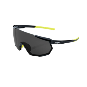 OCULOS 100% RACETRAP - GLOSS BLACK - SMOKE LENS