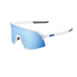 OCULOS 100% S3 MATTE WHITE - HIPER BLUE MULTILAYER MIRROR LENS