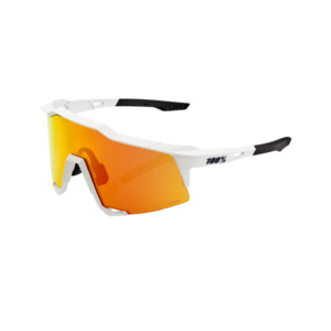 OCULOS 100% SPEEDCRAFT - SOFT TACT OFF WHITE - HIPER RED MULTILAYER MIRROR LENS