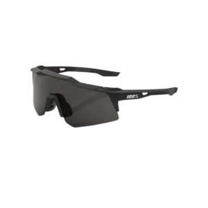 OCULOS 100% SPEEDCRAFT XS - SOFT TACT BLACK - SMOKE LENS