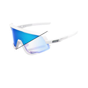 OCULOS 100% GLENDALE - BASTILLE LE - PEARL WHITE GLITTER - BLUE MIRROR PHOTOCHROMIC