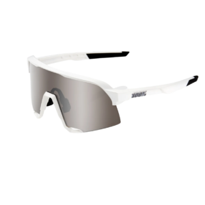 OCULOS 100% S3 - MATTE WHITE - HIPER SILVER MIRROR LENS
