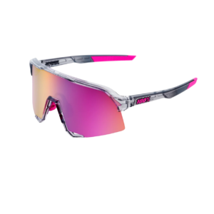 OCULOS 100% S3 - POLISHED TRANSLUCENT GREY - PURPLE MULTILAYER MIRROR LENS