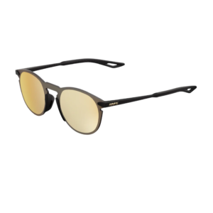 OCULOS 100% LEGERE ROUND - MATTE BLACK - HIPER GOLD 24K MIRROR