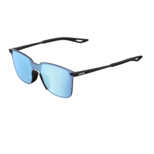 OCULOS 100% LEGERE SQUARE - SOFT TACT BLACK - HIPER BLUE MIRROR LENS