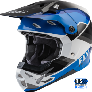 CAPACETE FLY FORMULA CP RUSH PRETO/AZUL/BRANCO