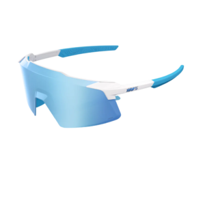 OCULOS 100% AEROCRAFT - MATTE WHITE - HIPER BLUE MIRROR