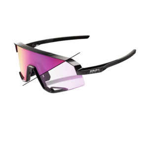 OCULOS 100% SLENDALE - GLOSS BLACK - PHOTOCHROMIC PURPLE MIRROR