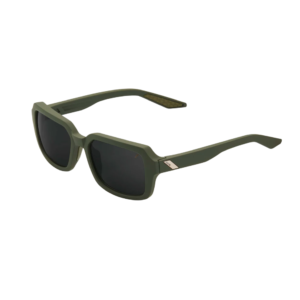OCULOS 100% RIDELEY - SOFT TACT ARMY GREEN - BLACK MIRROR LENS