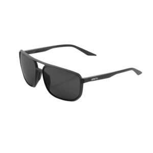 OCULOS 100% KONNOR - MATTE BLACK - BLACK MIRROR LENS