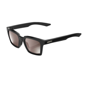 OCULOS 100% ERBA - POLISHED BLACK - HIPER SILVER MIRROR LENS