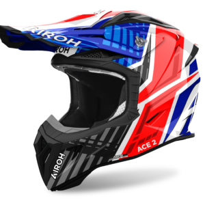 CAPACETE AIROH AVIATOR ACE 2 PROUD BLUE/RED GLOSS