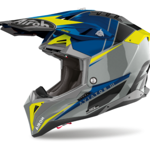 CAPACETE AIROH AVIATOR 3 PUSH BLUE GLOSS