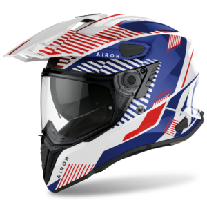 CAPACETE AIROH COMMANDER BOOST WHITE/BLUE GLOSS