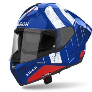 CAPACETE AIROH MATRYX SCOPE BLUE/RED GLOSS