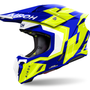 CAPACETE AIROH TWIST 3 DIZZY BLUE/YELLOW GLOSS