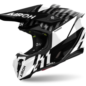 CAPACETE AIROH TWIST 3 THUNDER BLACK/WHITE GLOSS