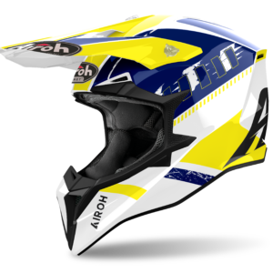 CAPACETE AIROH WRAAAP FEEL YELLOW/BLUE GLOSS